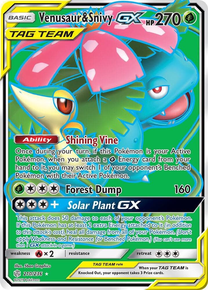 Venusaur & Snivy GX Full Art