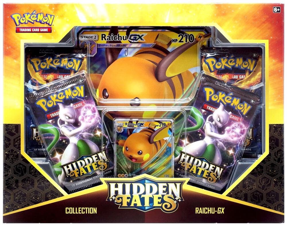 Hidden Fates Collection Raichu GX