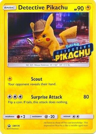 Detective Pikachu SM170 Stamped