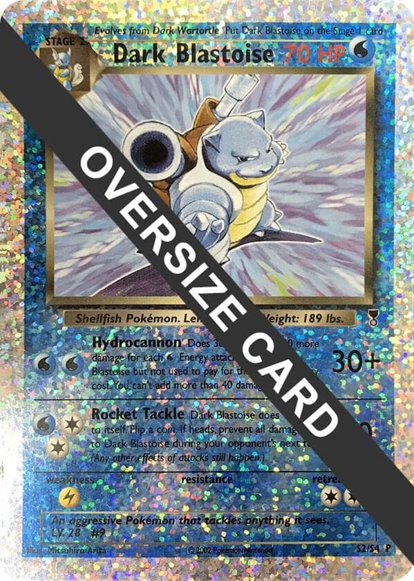 Dark Blastoise S2 S4 Box Topper
