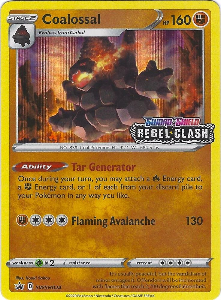 Coalossal SWSH024 Prerelease