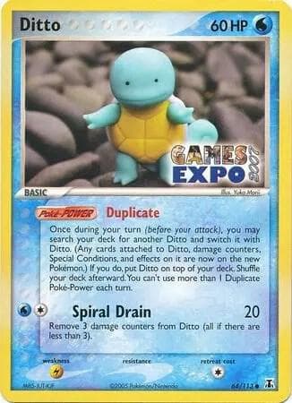Ditto Squirtle 64 113 Games Expo 2007