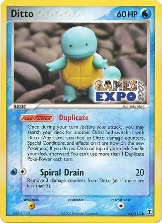 Ditto Squirtle 64 113 Games Expo 2007