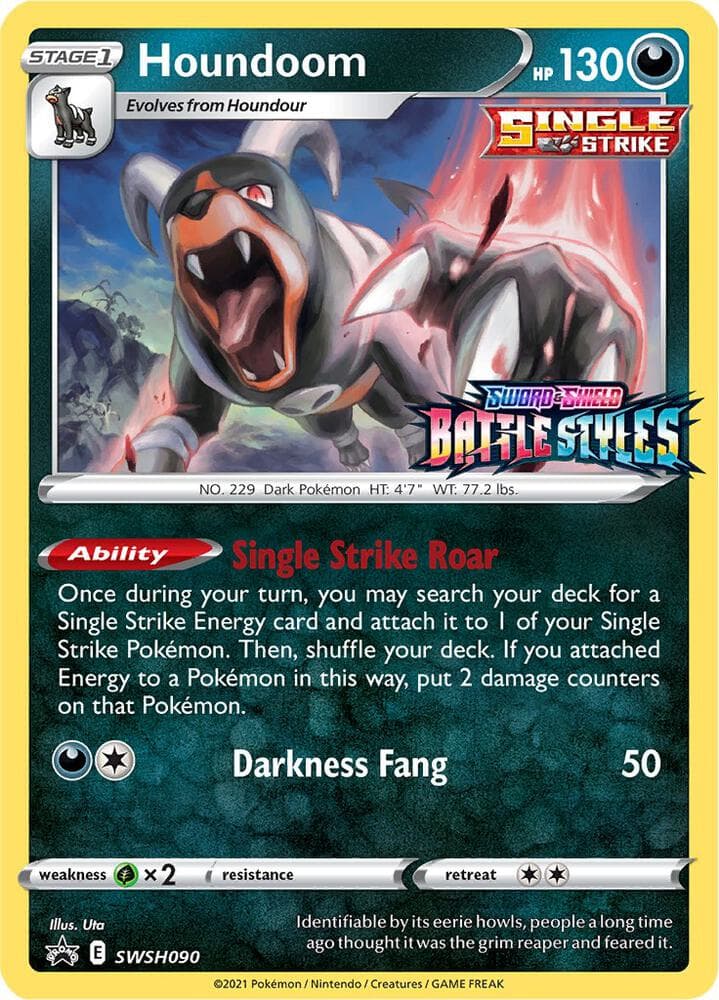 Houndoom SWSH090 Prerelease