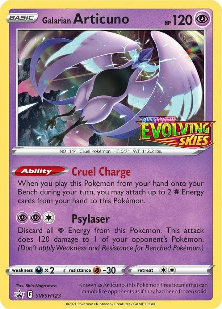 Galarian Articuno SWSH123 Prerelease