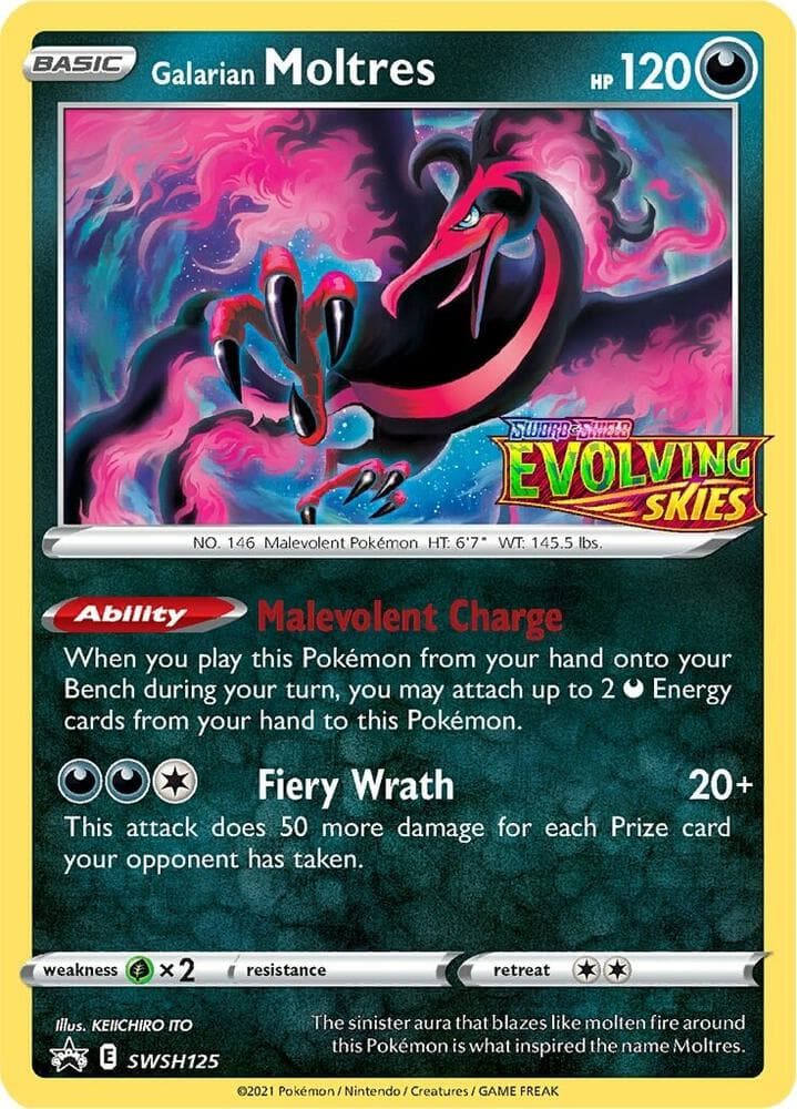 Galarian Moltres SWSH125 Prerelease