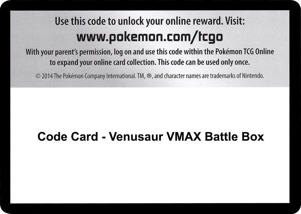 Code Card Venusaur VMAX Battle Box