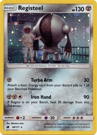 Registeel 68 111 Cosmos Holo