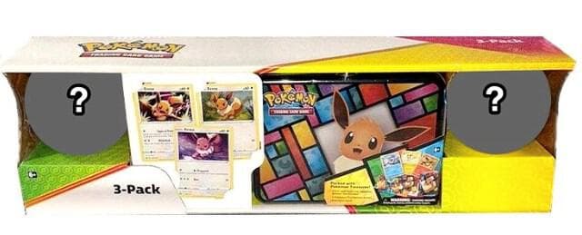Costco Pokemon Collector 3 Pack Eevee Treasure Chest plus 2 Poke Ball Tins