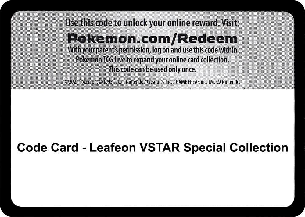 Code Card Leafeon VSTAR Special Collection