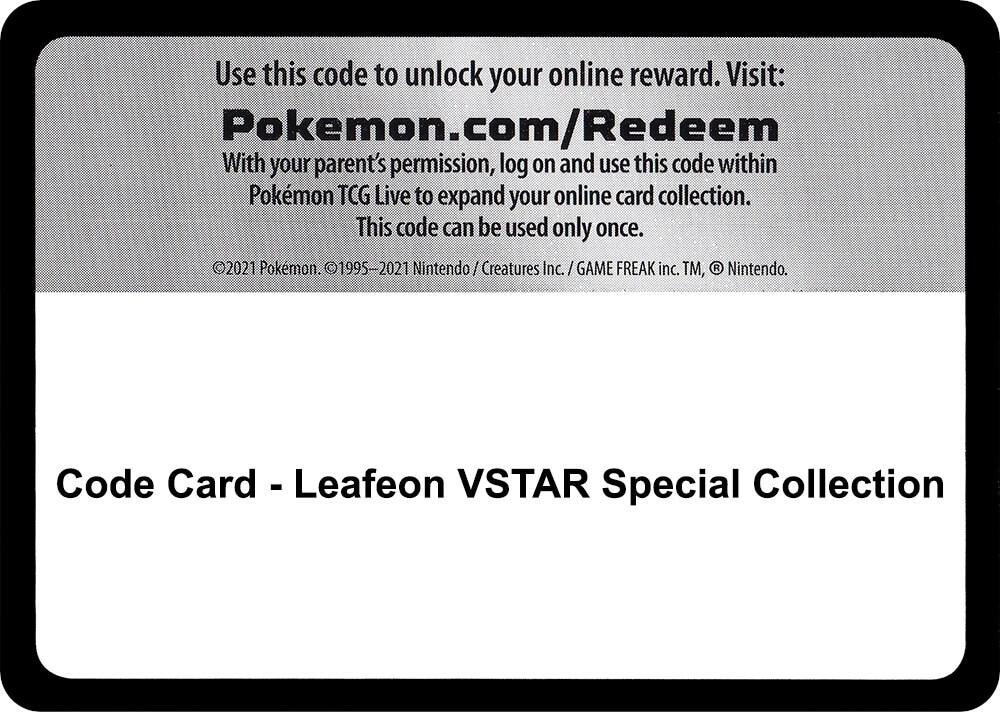 Code Card Leafeon VSTAR Special Collection