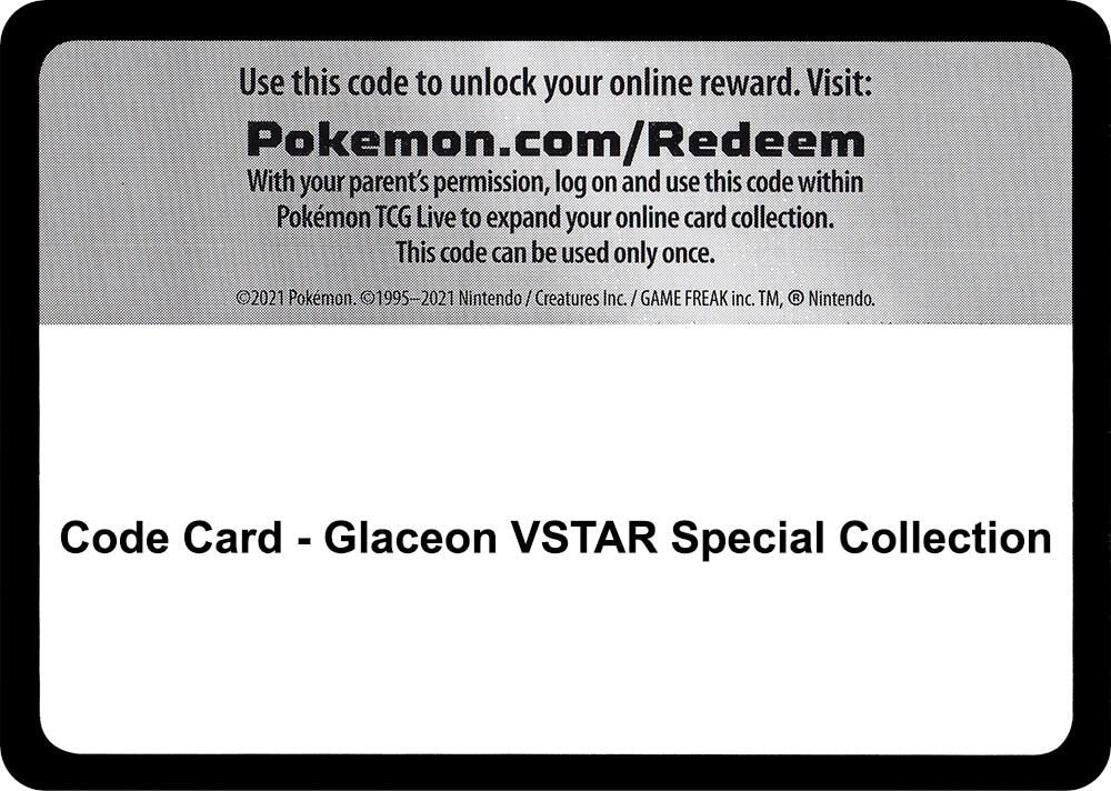 Code Card Glaceon VSTAR Special Collection