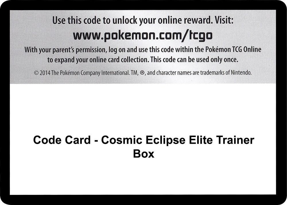 Code Card Cosmic Eclipse Elite Trainer Box