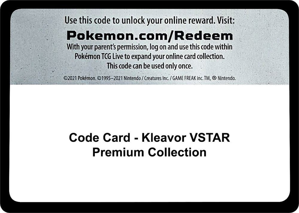 Code Card Kleavor VSTAR Premium Collection