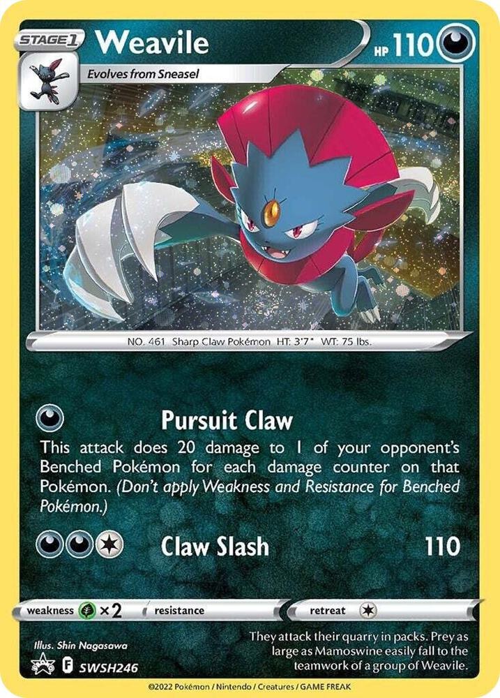 Weavile SWSH246 Cosmos Holo