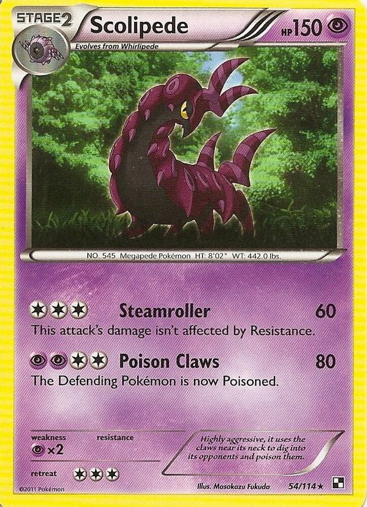 Scolipede 54 114 Cracked Ice Holo