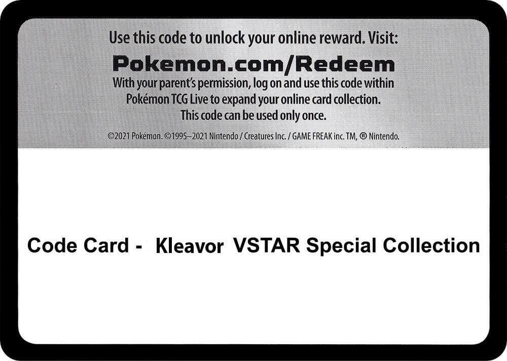Code Card Kleavor VSTAR Special Collection