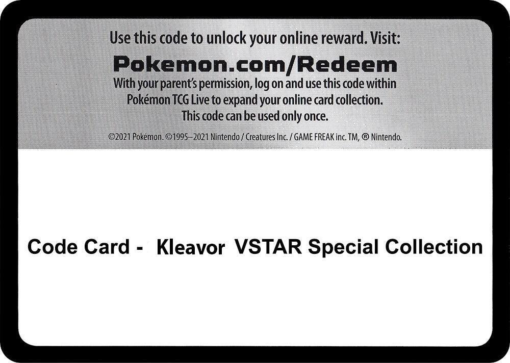 Code Card Kleavor VSTAR Special Collection