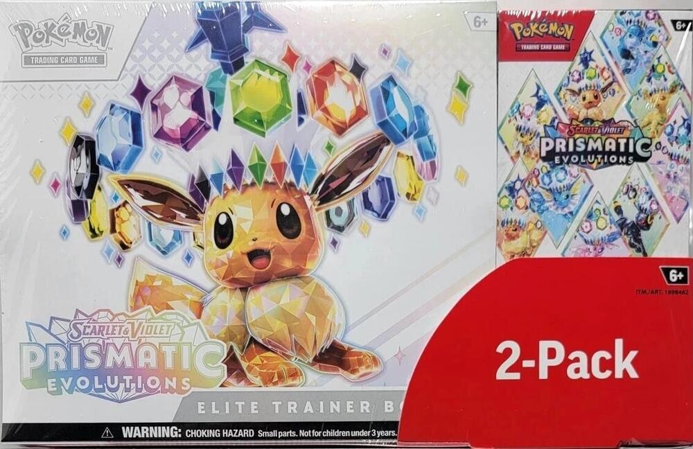 Costco Pokemon Prismatic Evolutions 2 Pack Trainer Box and Booster Bundle