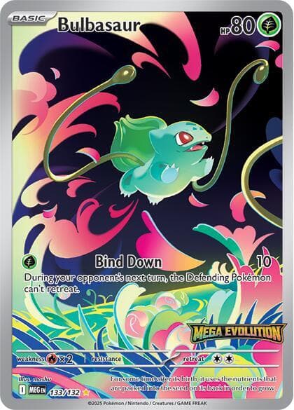 Bulbasaur 133 132 Mega Evolution Stamped