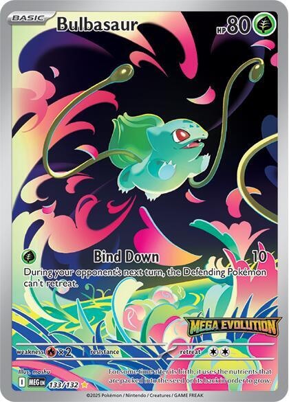 Bulbasaur 133 132 Mega Evolution Stamped