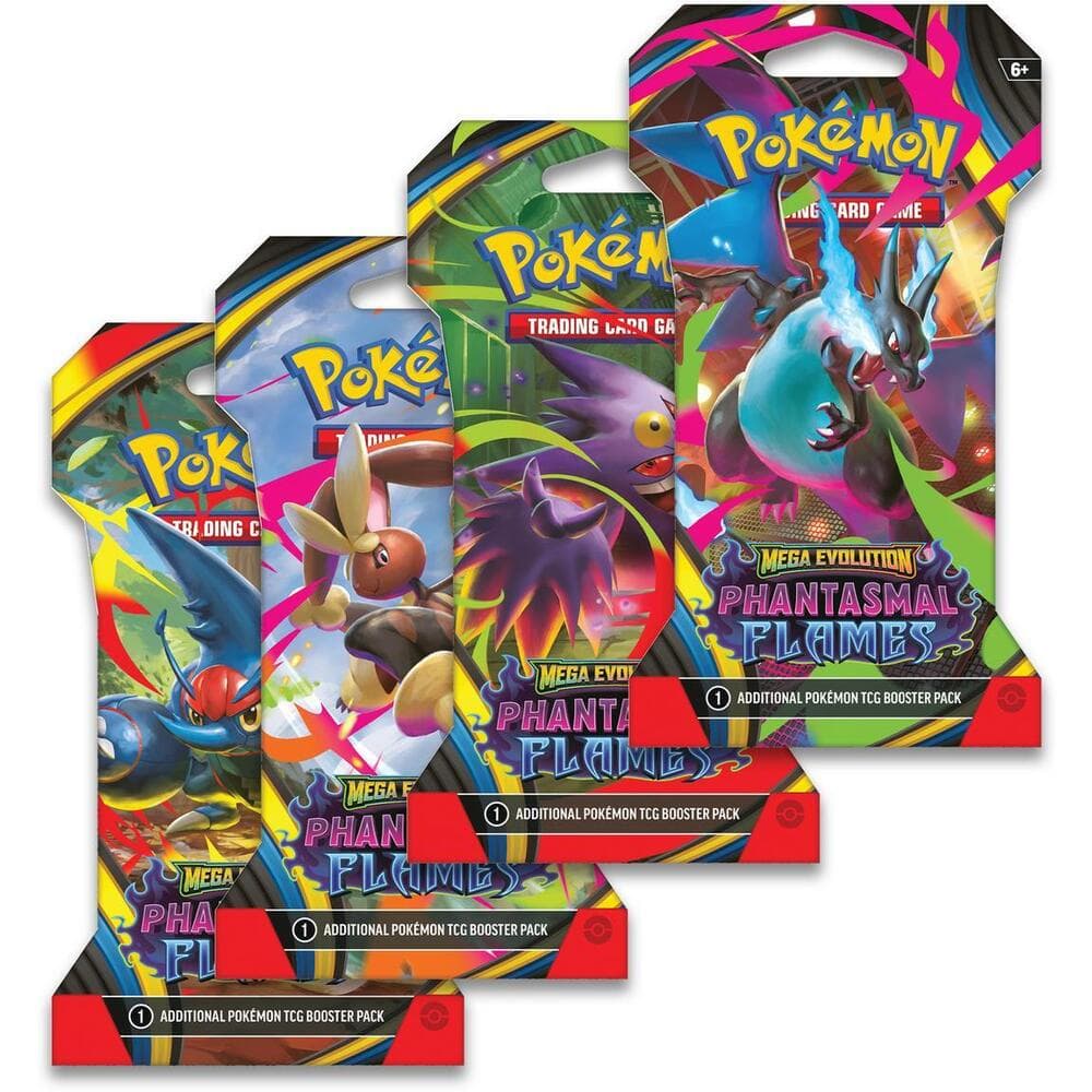 Phantasmal Flames Sleeved Booster Pack Art Bundle Set of 4