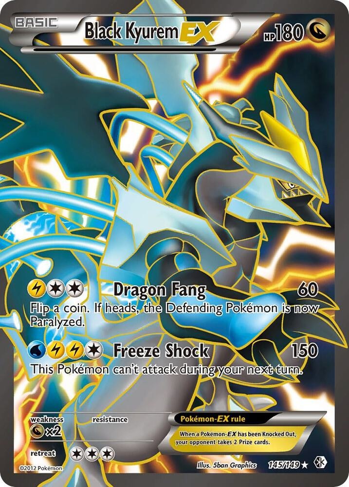 Black Kyurem EX 145 Full Art