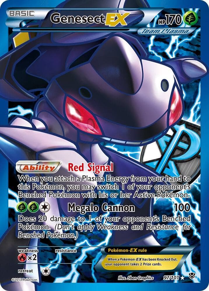 Genesect EX Team Plasma 97 Full Art