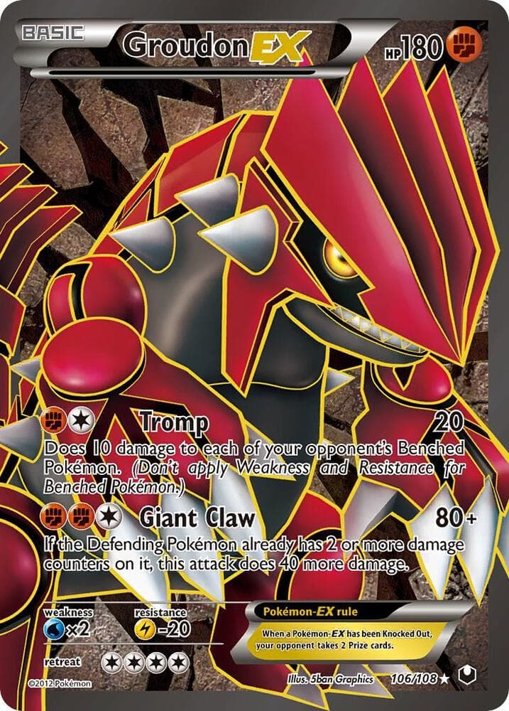 Groudon EX 106 Full Art