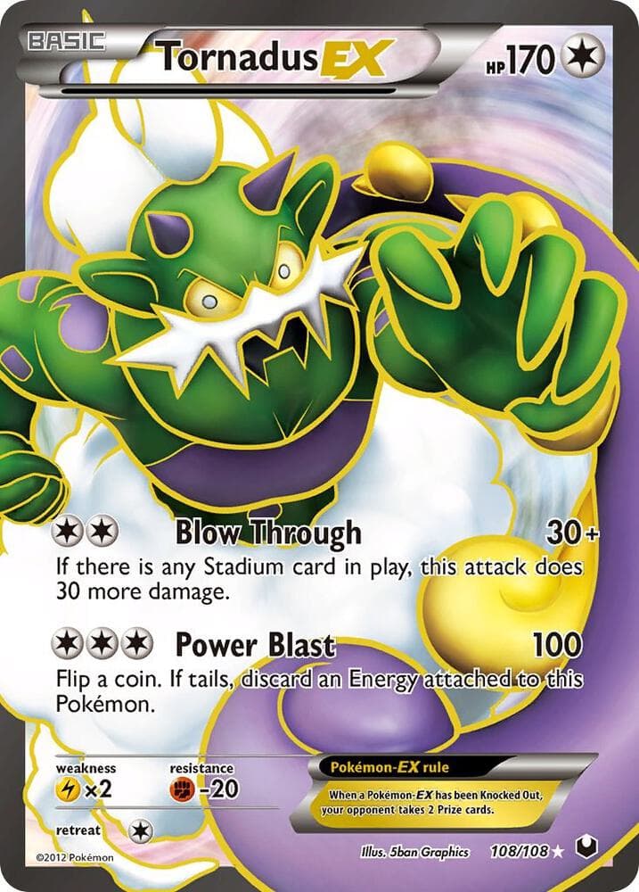 Tornadus EX 108 Full Art