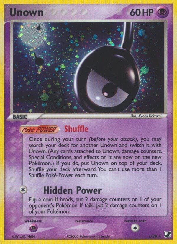 Unown Holo Rare