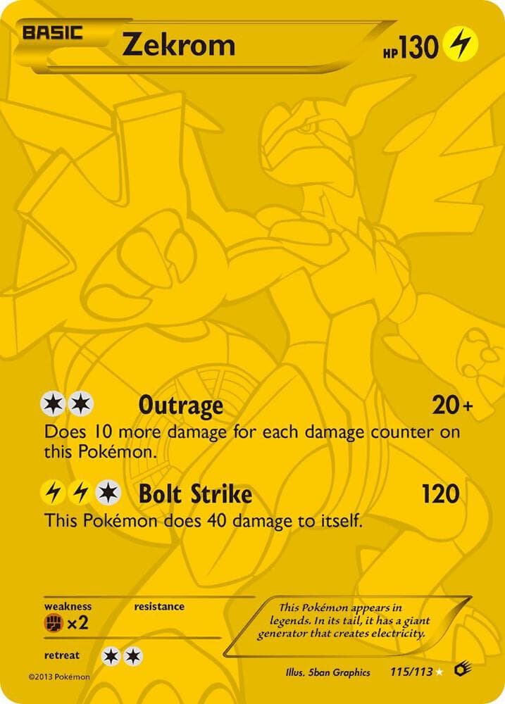 Zekrom 115 Full Art Secret Rare