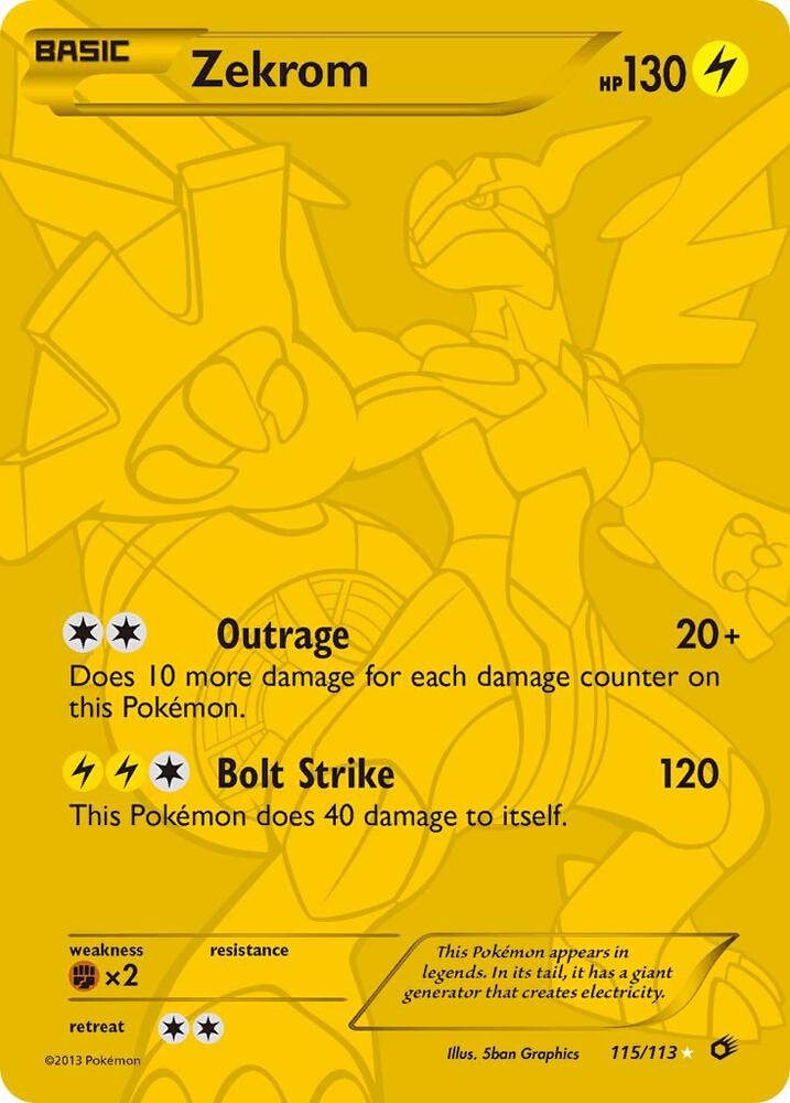 Zekrom 115 Full Art Secret Rare