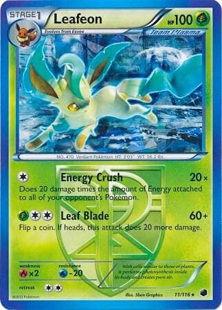 Leafeon 11 116 BW Plasma Freeze