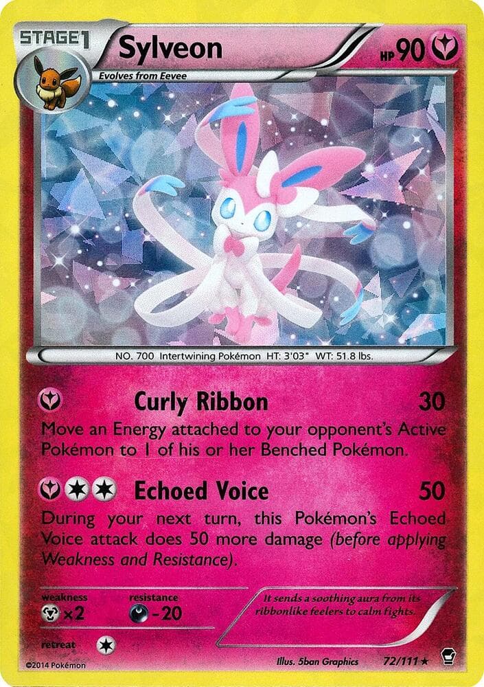 Sylveon 72 111 Cracked Ice Holo