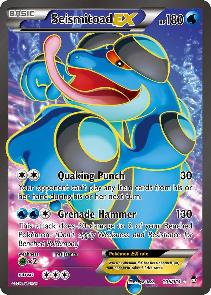 Seismitoad EX 106 Full Art