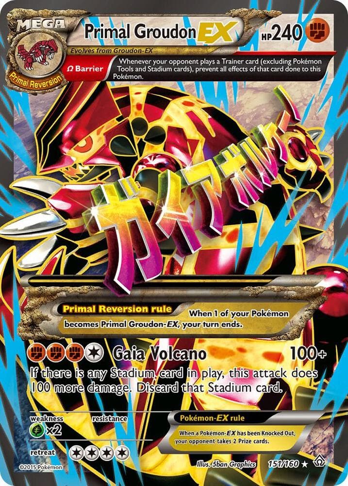 Primal Groudon EX Omega 151 Full Art