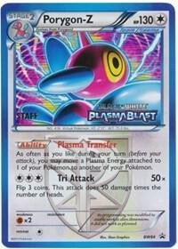 Porygon Z Team Plasma BW84 Prerelease Staff